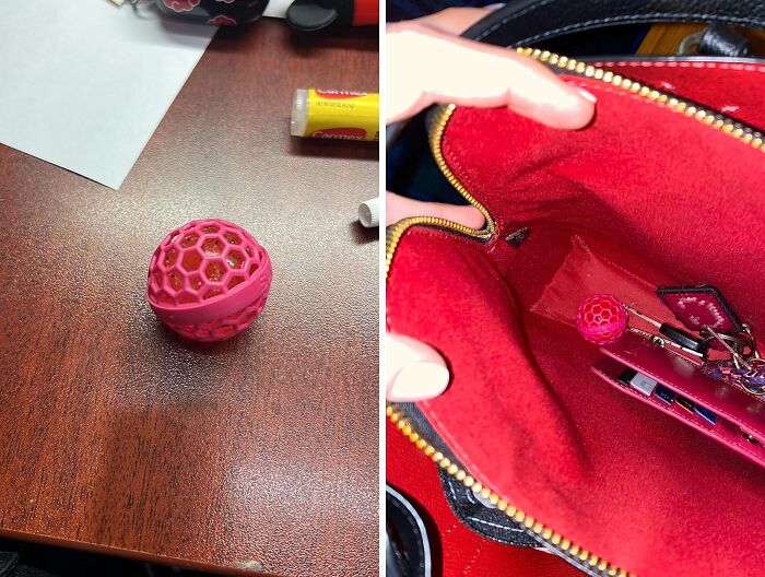 Tired Of Finding Fossilized French Fries In Your Backpack? The Clean Ball Will Prevent Those Embarrassing Discoveries