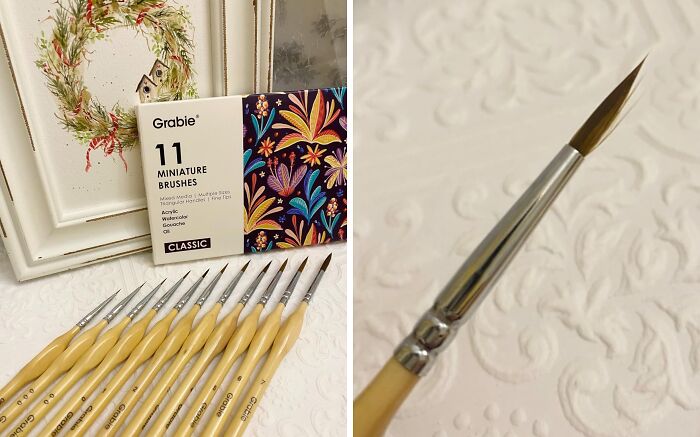 From Delicate Details To Bold Strokes, This Miniature Paint Brush Set Has Got You Covered. Your Next Masterpiece Is Just A Brushstroke Away!