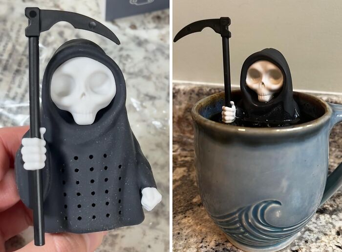 If You Would Kill For A Cup Of Tea, This Grim Reaper Tea Infuser Has Your Name On It