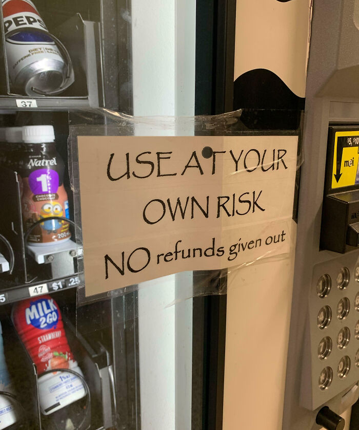 This Vending Machine At My High School