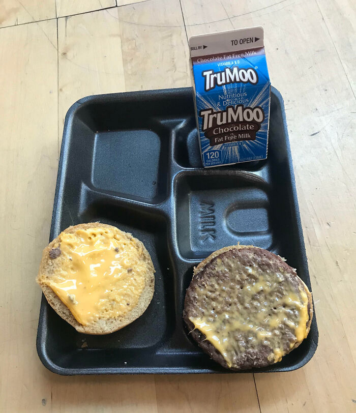 This Is What They Gave Us For Lunch Today. I’m A 6'5" 160 Lbs Track Athlete, With Practice And Weight Training After School. This Did Little To Nothing To My Hunger Level