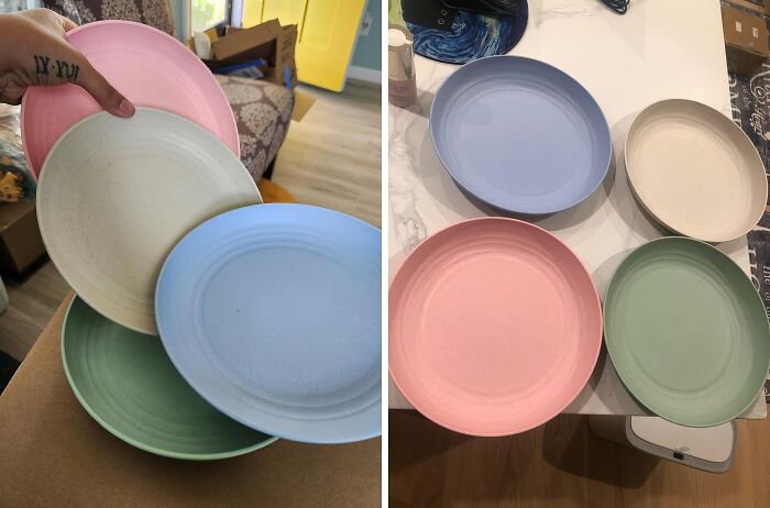 Ditch The Disposables And Elevate Your Picnics With These Oh-So-Chic Reusable Plastic Plates In Dreamy Pastel Hues!