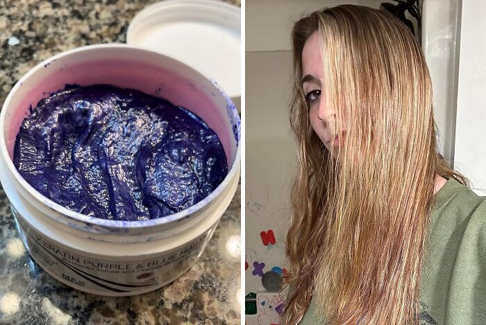 This Vitamins Keratin Purple Hair Mask Will Have Your Blonde Locks Looking Salon-Fresh