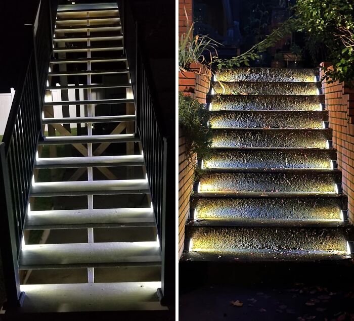 Tired Of Tripping Over Your Own Feet In The Dark? These Solar Stair Lights Will Guide Your Way And Save You From Embarrassing Stumbles