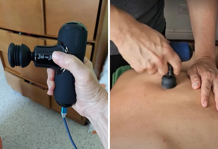 Knots Got Your Muscles Feeling Tighter Than A Drum? This Mini Massage Gun Is The Pocket-Sized Percussionist Your Body Craves