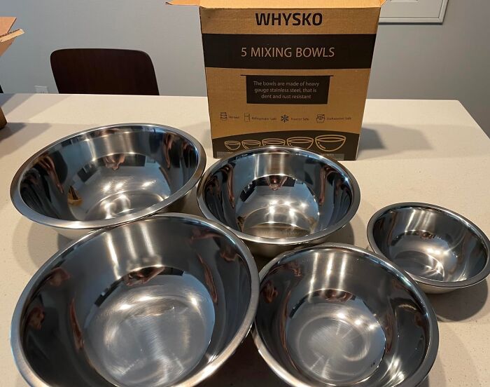 "Get a big stack of stainless prep bowls and lots of kitchen towels. It makes it so much easier to keep organized as you cook" - throwdemawaaay