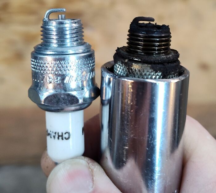 This 50-Year-Old Spark Plug Compared To Its New Replacement