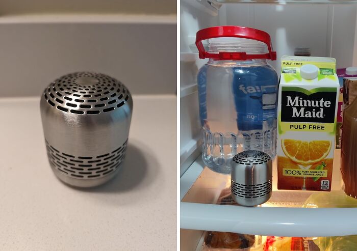 Leftovers Gone Rogue And Turning Your Fridge Into A Game Of "Where Is The Smell Coming From?" Refrigerator Deodorizer Will Neutralize Those Funky Smells And Restore Order To Your Kitchen! 