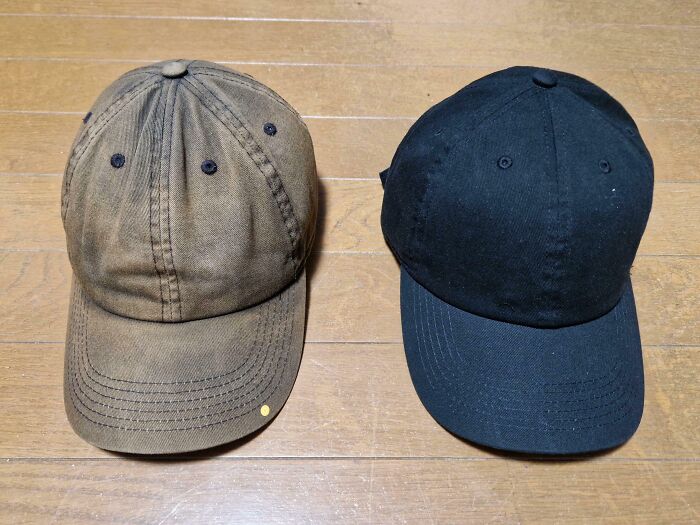 2 Identical Hats, But One Was Worn Every Day For A Year