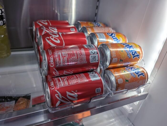 A Soda Can Organizer Will Keep Those Cans In Line And Your Thirst Quenched