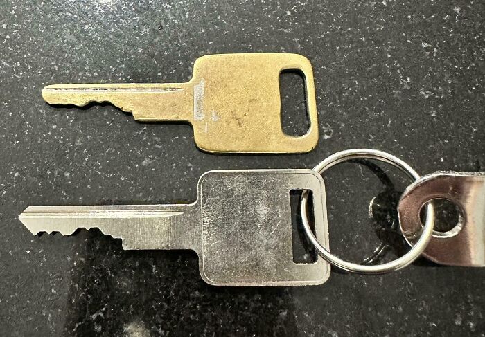 54-Year-Old Key vs. New One I Just Had Cut