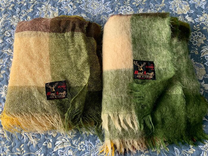 Two Identical Wool Blankets: 20 Years Of Use vs. 20 Years In Storage