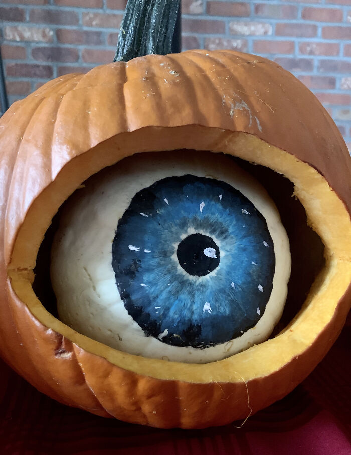 My Attempt At The Eyeball Pumpkin