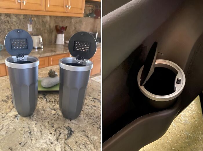 Road Trip Snacks Got Your Car Looking Like A Snack Attack Happened? Car Trash Cans With Lids Keep Your Ride Tidy And Smelling Fresh, Even After That Questionable Gas Station Burrito