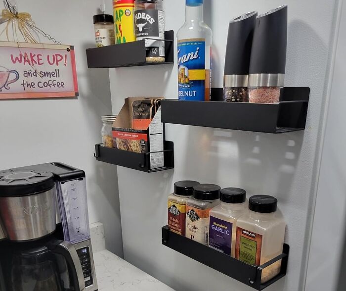 Spice Up Your Fridge Game (Times Four)! These Magnetic Spice Racks Will Turn Your Cluttered Door Into An Organized Spice Paradise