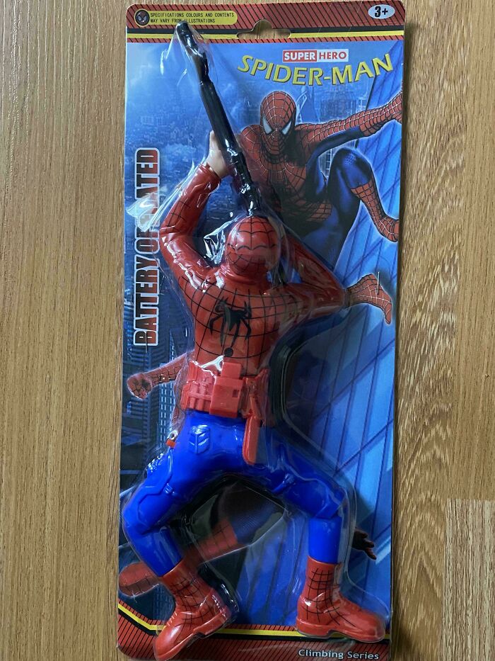 Spiderman With His Famous Spider-Rifle