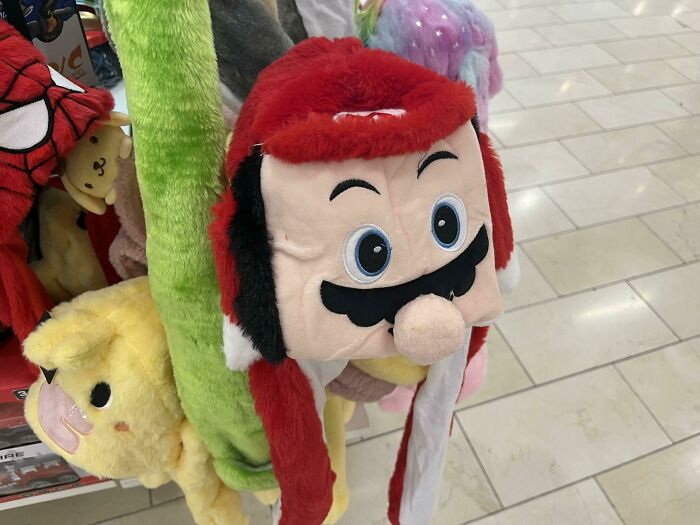 Mario Grew A Mustache Above His Nose