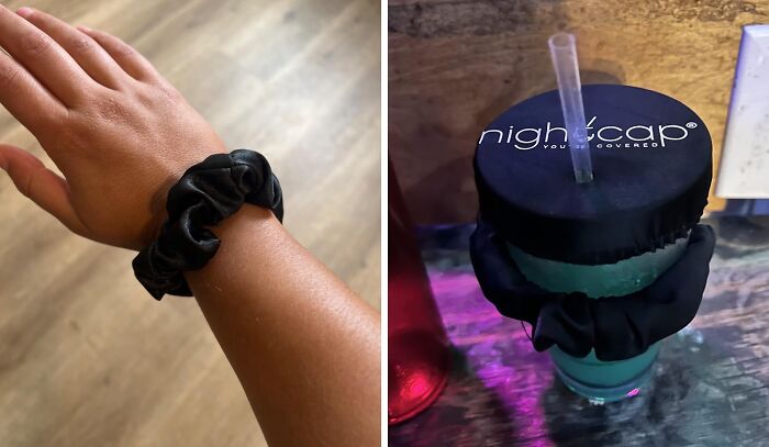 Party With Peace Of Mind! This Nightcap Scrunchie Is The Stylish And Discreet Way To Protect Your Drink From Tampering