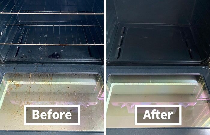  Easy-Off Heavy Duty Oven Cleaner Gets Rid Of The Burnt On Mess At The Bottom Of Your Oven