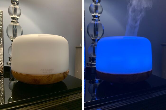 Dry Air And Bad Vibes? Not Anymore! This Ultrasonic Diffuser Not Only Humidifies But Also Fills Your Space With Mood-Boosting Essential Oils