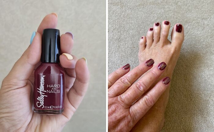 Your Nails Are About To Make A Splash! This Sally Hansen Hard As Nails Color In Garnet Attention Is The Perfect Shade For A Mani That's Both Fierce And Fabulous