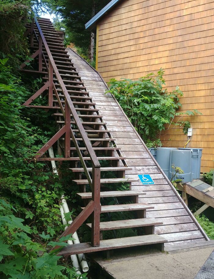 Handicap-Accessible, On The Way Down Maybe...?