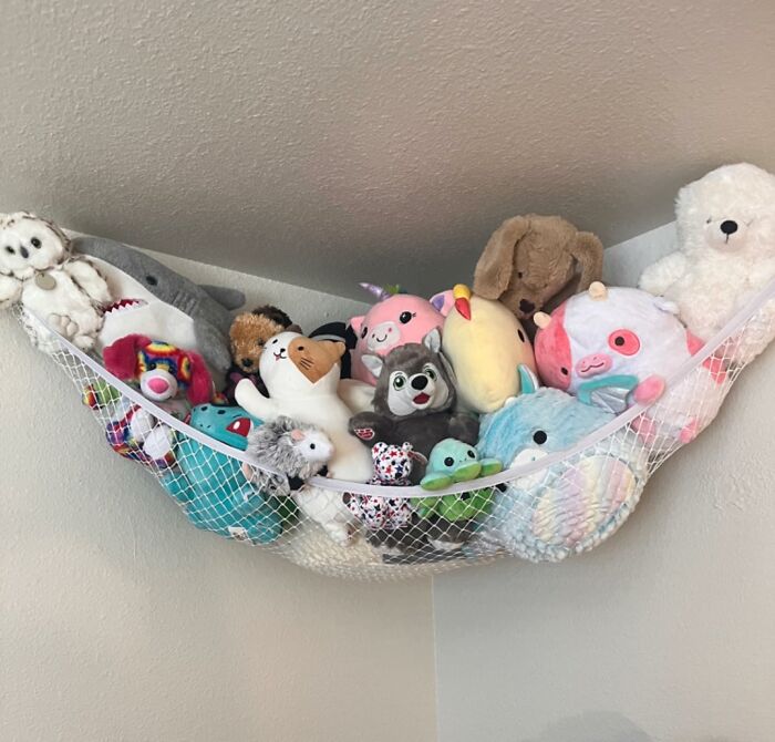 Your Kids Will Love Having Their Furry Friends Within Reach, And You'll Love The Extra Floor Space. It's A Win-Win With This Stuffed Animal Storage Hammock! 