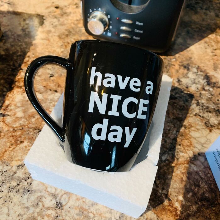 Your Morning Coffee Just Got A Whole Lot More Sarcastic (And We're Here For It) With This 'Have A Nice Day' Coffee Mug