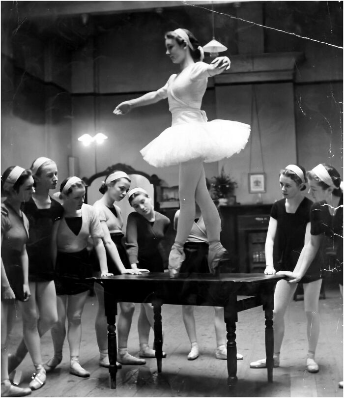 Teachers Training Students Of The Royal Dance Academy At Fairfield Lodge In 1949