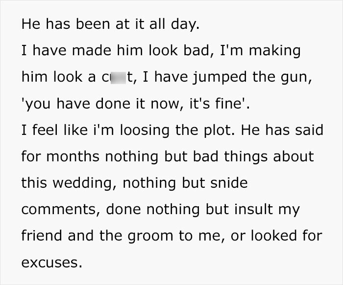 Woman Can't Fathom Why Her Husband Refuses To Accompany Her To Best Friend's Wedding, Seeks Advice