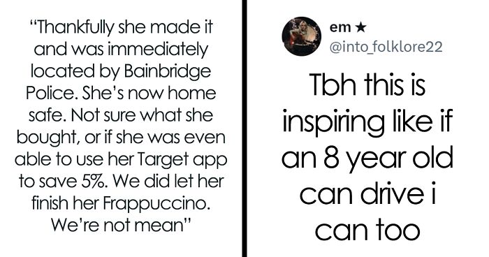 An 8-Year-Old Drove Herself For 25 Mins To Shop At Target And Here Are 16 Reactions Netizens Had