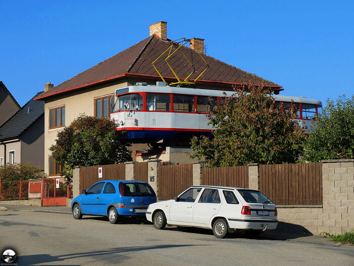 Tram On The Rooftop, Czech Republic