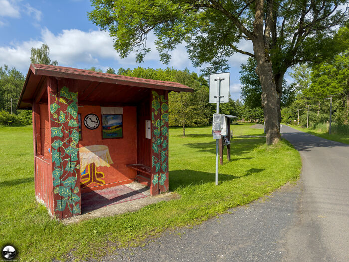 Painted Bus Stop, Czech Republic