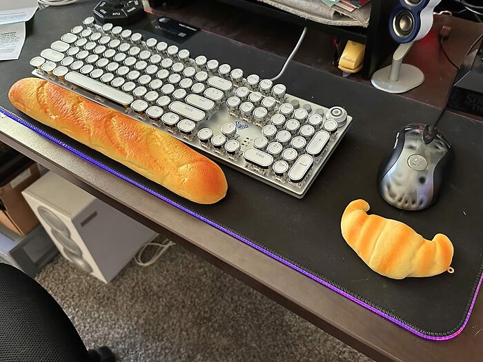 Carpal Tunnel Got You Feeling Crumby? This Bread Wrist Rest Will Give Your Wrists The Support They Knead