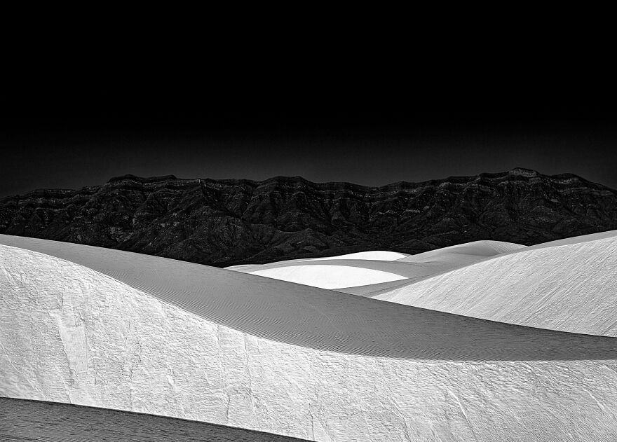 "Dunes, A Study Of Light, Texture And Shadows" By Glen Serbin