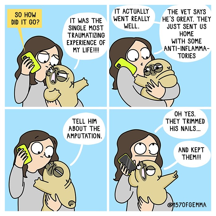 Adorable And Funny Comics About An Artist And Her Life With A Cute Pug (New Pics)