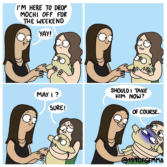 Adorable And Funny Comics About An Artist And Her Life With A Cute Pug (New Pics)