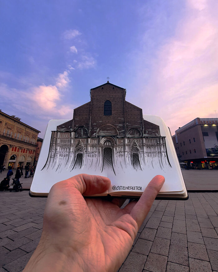 Artist Creates Mind-Bending Photographs By Blending Drawings With Reality