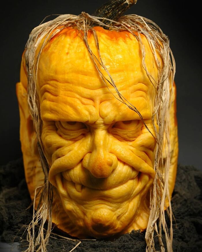 Halloween Is Upon Us! Happy October, All. It's Actually Kind Of Remarkable What A Good Sculpture Medium Pumpkin Can Be