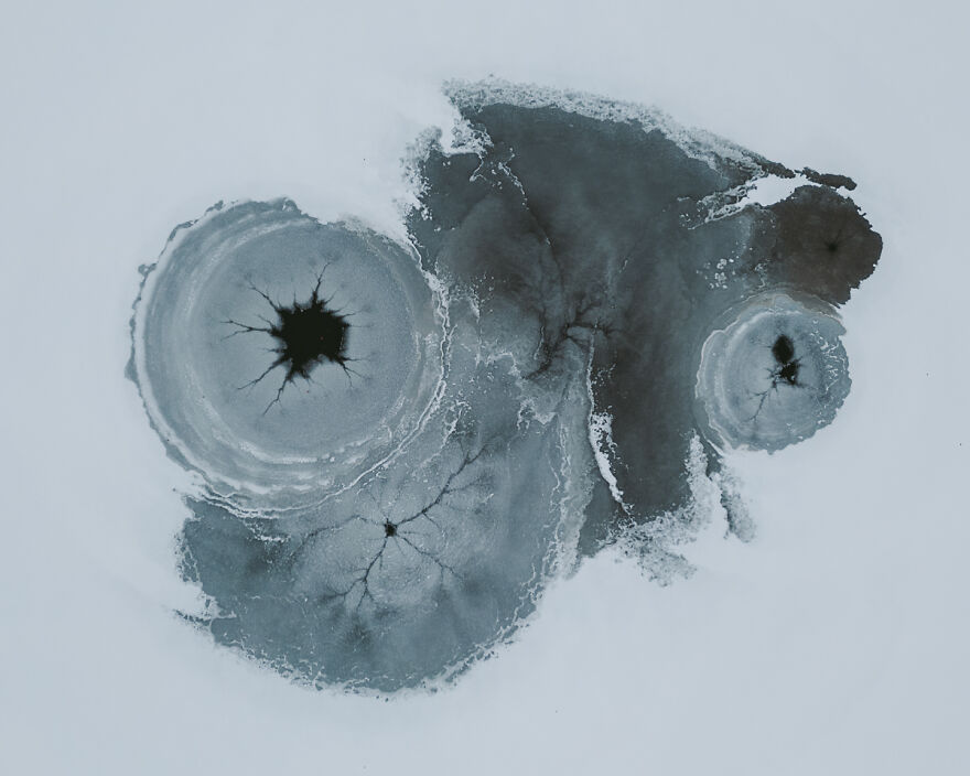 The Black Hole From The Series 'Frozen Ponds In The Barycz Valley' © Jakub Wencek