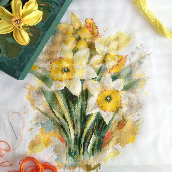 My Cross Stitch Watercolor Patterns (8 Pics)