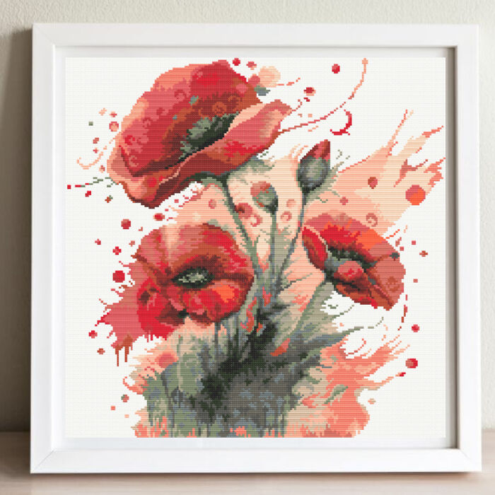 My Cross Stitch Watercolor Patterns (8 Pics)