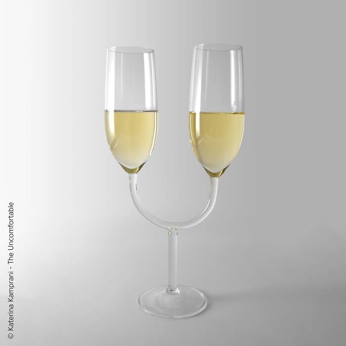 The Uncomfortable Champagne Glasses