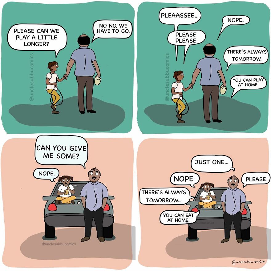 Heartfelt Humor: Uncle Subbu Comics Explores Father-Daughter Bonds Through Laughter