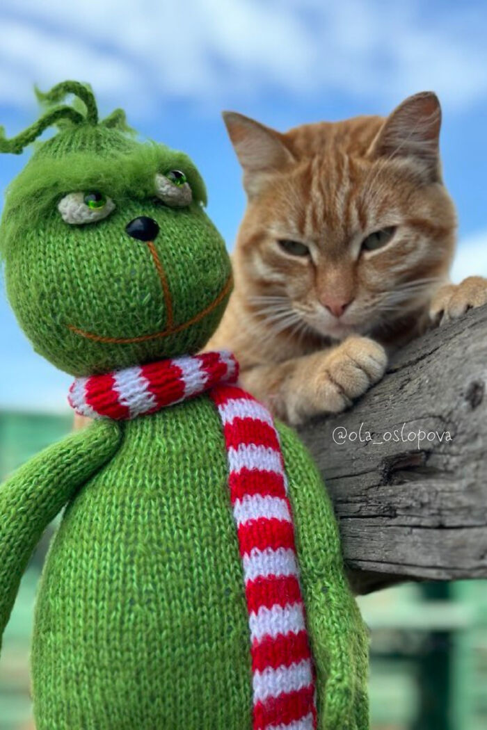 Toy Knitting Patterns | My Grinch And Cat