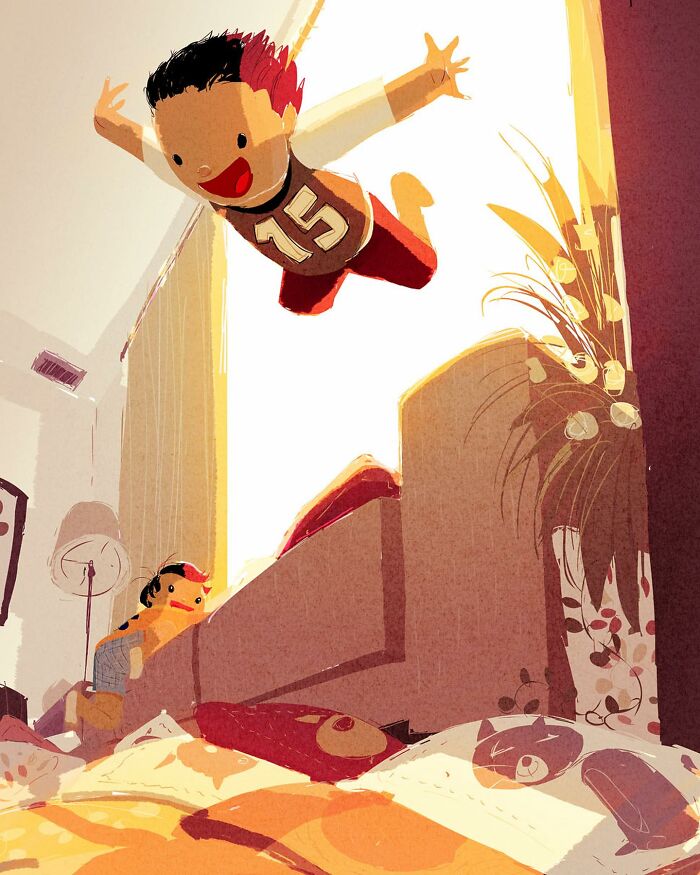 Idyllic Moments Of Everyday Life Illustrated By Pascal Campion