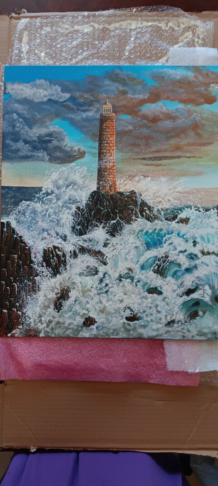 Photo Of Lighthouse I Painted From Imagination!