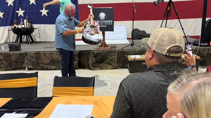 Man Smashes Taylor Swift-Signed Guitar Bought For $4000 At Auction, Fans Furious