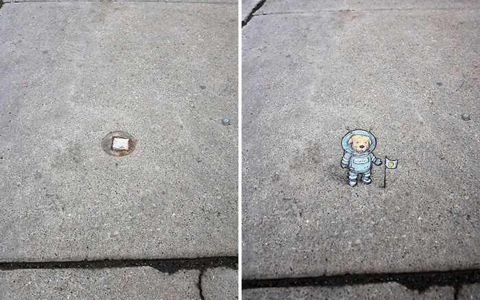 New Street Art Pieces That Feature Adventures Of Quirky Characters By This Artist