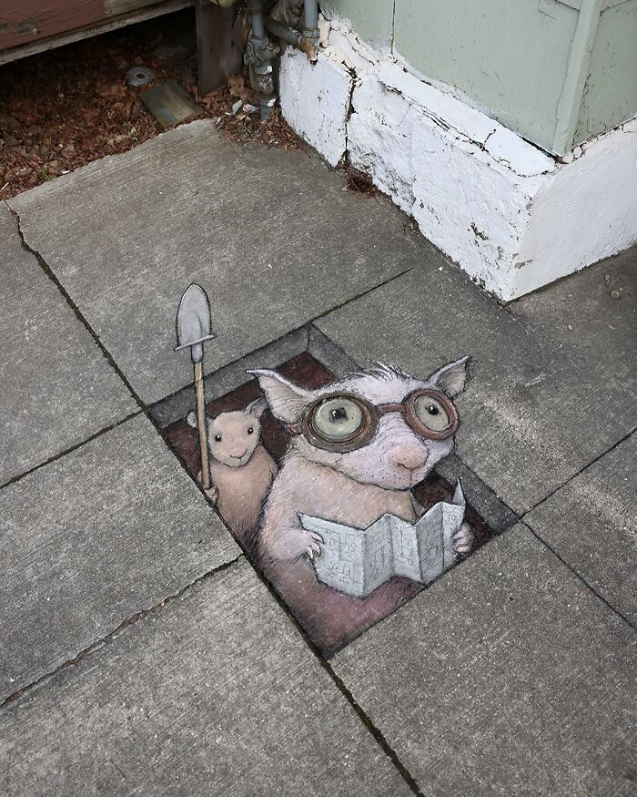 New Street Art Pieces That Feature Adventures Of Quirky Characters By This Artist